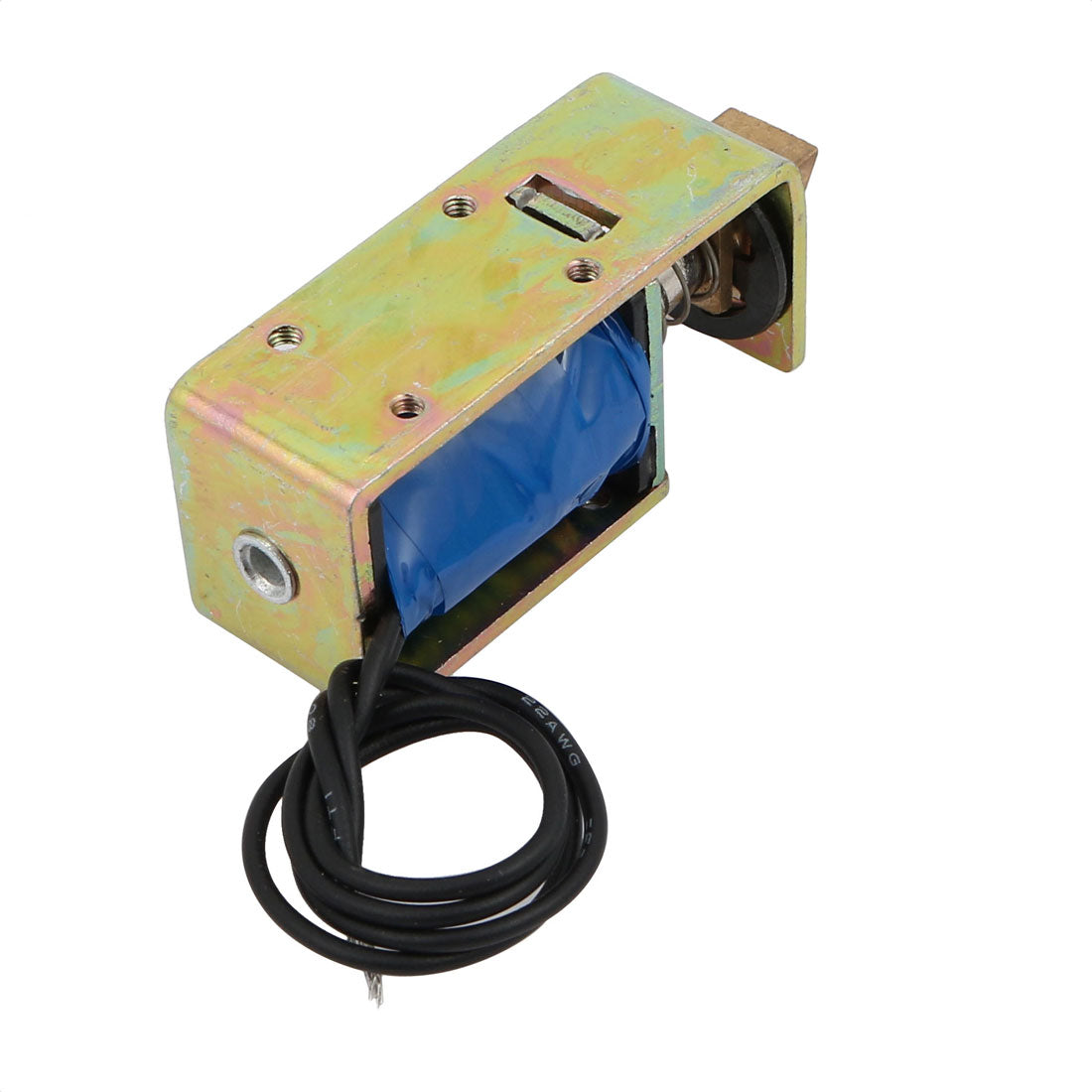 uxcell Uxcell DC12V 1A 10mm Stroke 15N Force Push Pull Type Frame DC Solenoid Electromagnet Magnet JF-S0837DL