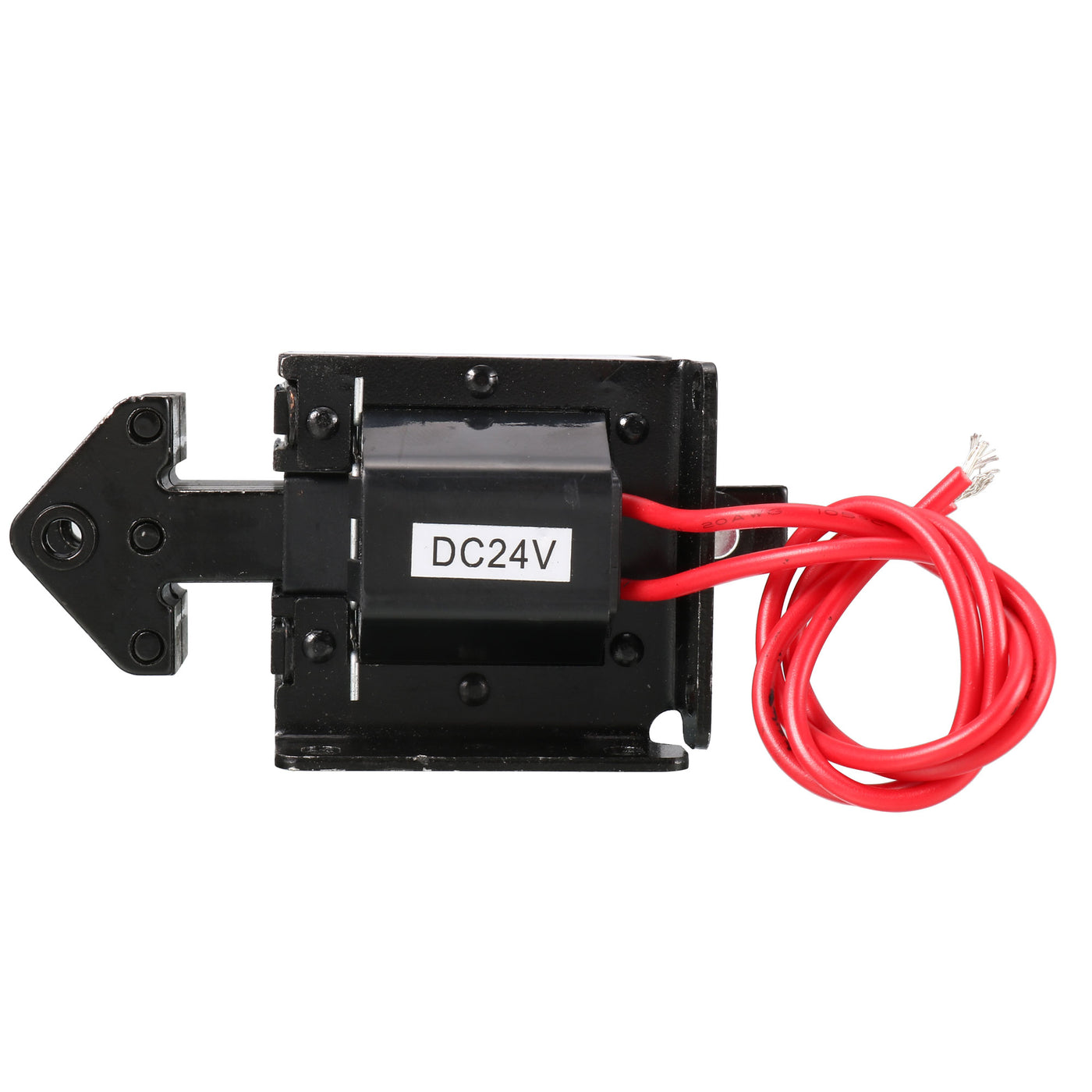uxcell Uxcell DC24V 15mm Stroke 14.7N Force Push Pull Type Frame DC Solenoid Electromagnet Magnet SA-2502