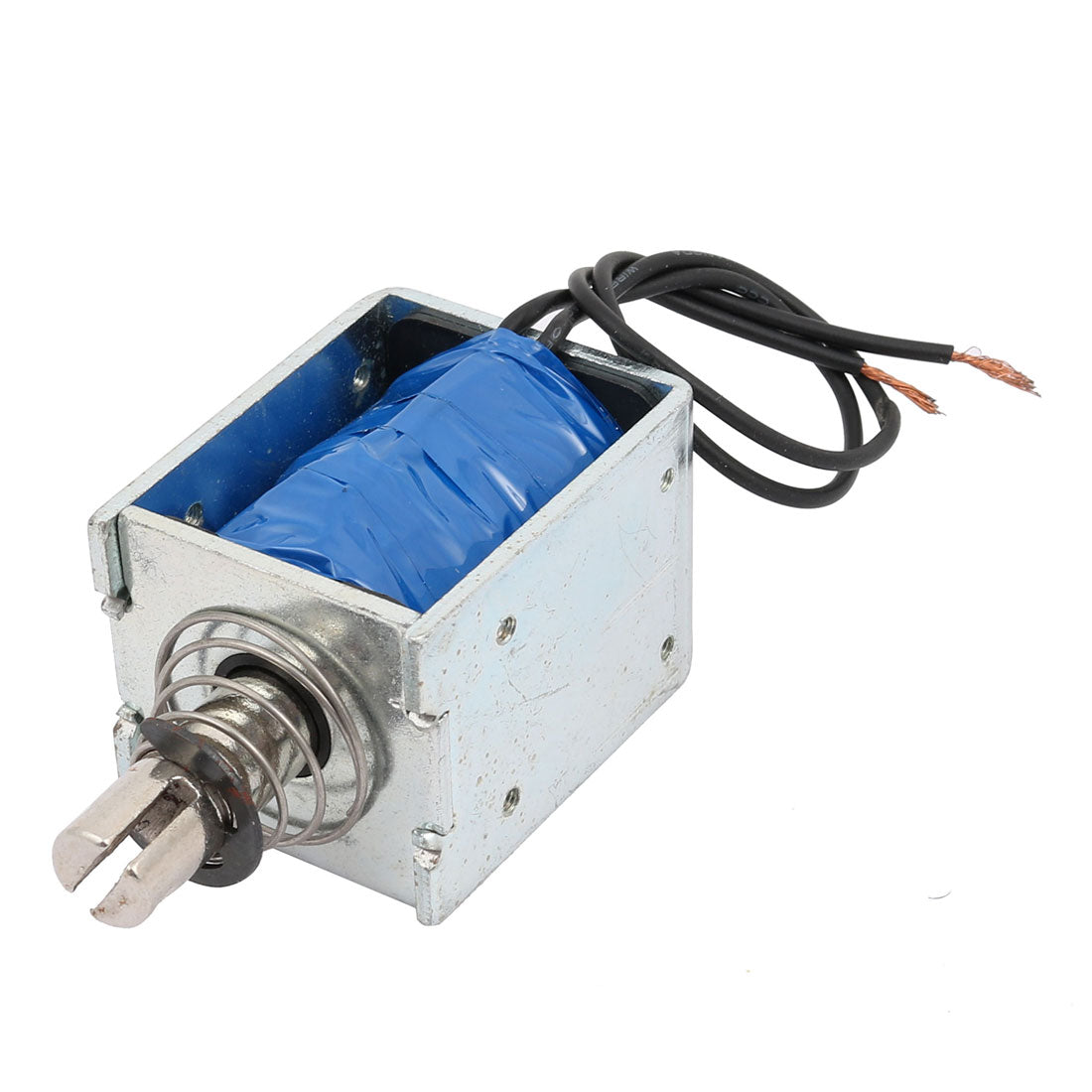 uxcell Uxcell JF-1250 DC12V 360mA 10mm/60N Push Pull Type Electromagnet Solenoid Opened Frame