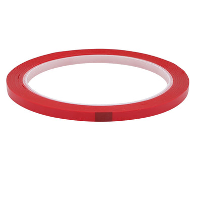 Harfington Uxcell 5 Pcs 5mm Wide 50 Meters Long PET Self Adhesive Electrical Insulation Tape Red