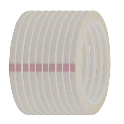 Harfington Uxcell 3mm Width 50m Long Single-Sided Strong Self Adhesive Tape transparent 10pcs