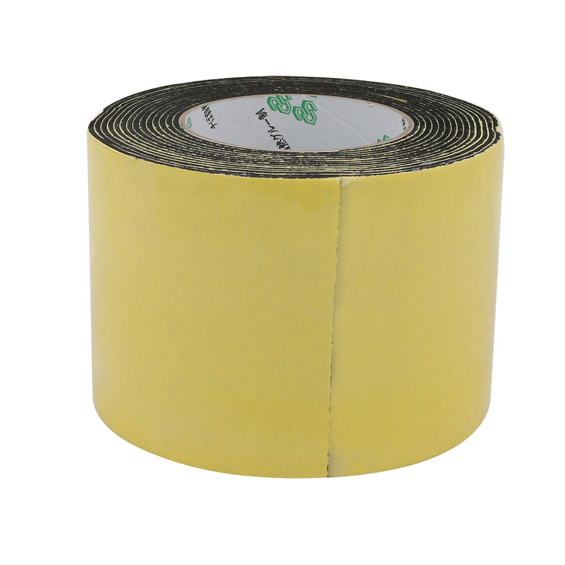 uxcell Uxcell 16.5Ft Length 100mm x 2mm Single Side Sealed Shockproof EVA Sponge Tape Yellow