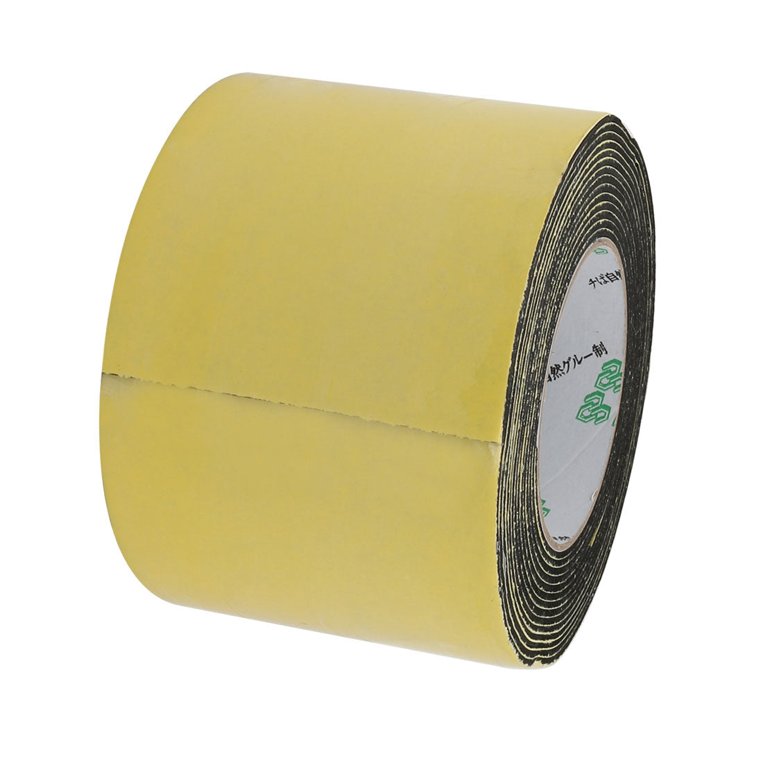uxcell Uxcell 16.5Ft Length 100mm x 2mm Single Side Sealed Shockproof EVA Sponge Tape Yellow