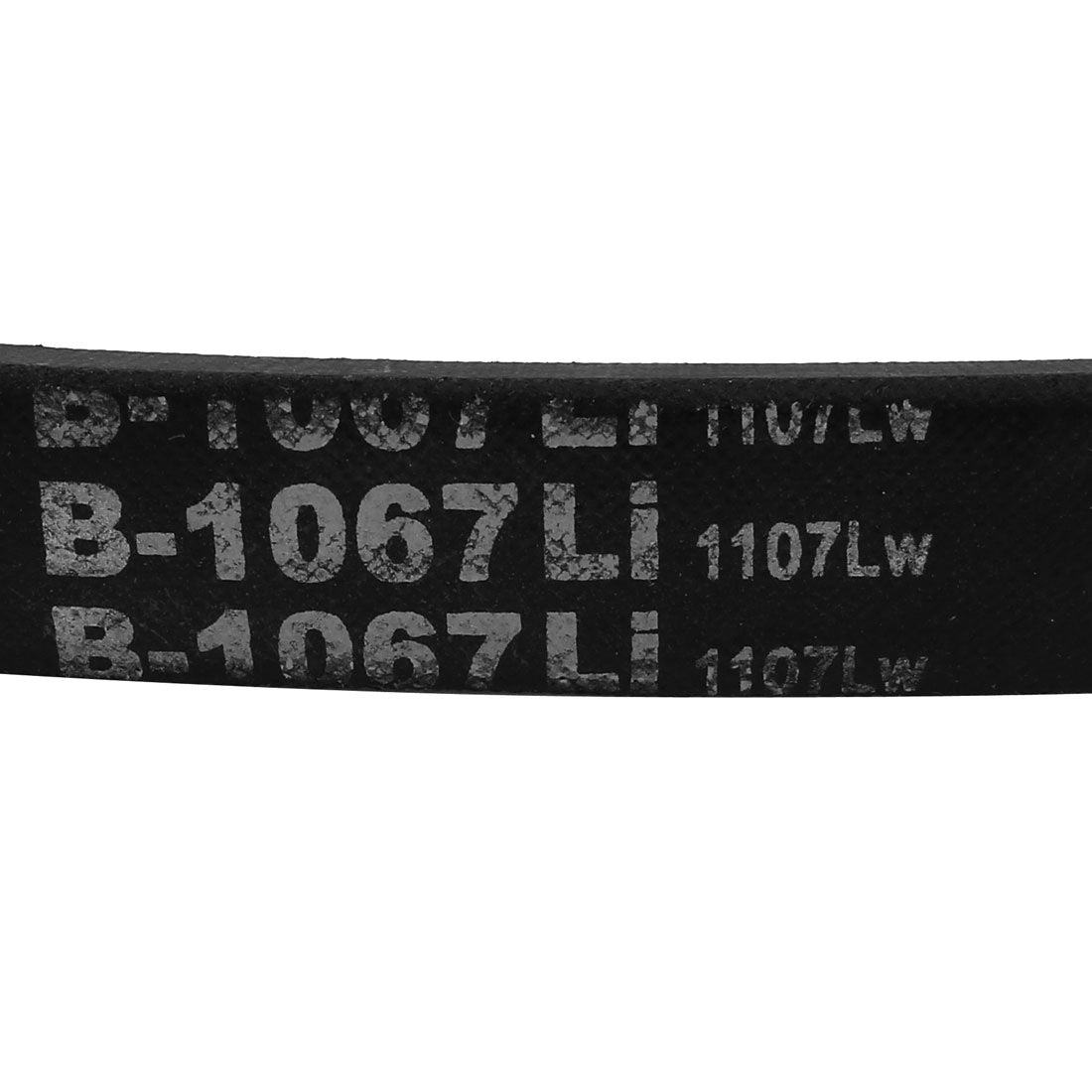uxcell Uxcell B1067 17mm Wide 11mm Thick Rubber Transmission Drive Belt V-Belt Black