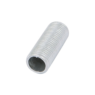 Harfington Uxcell 20Pcs M10 1mm Pitch Threaded Zinc Plated Pipe Nipple Lamp Parts 25mm Long