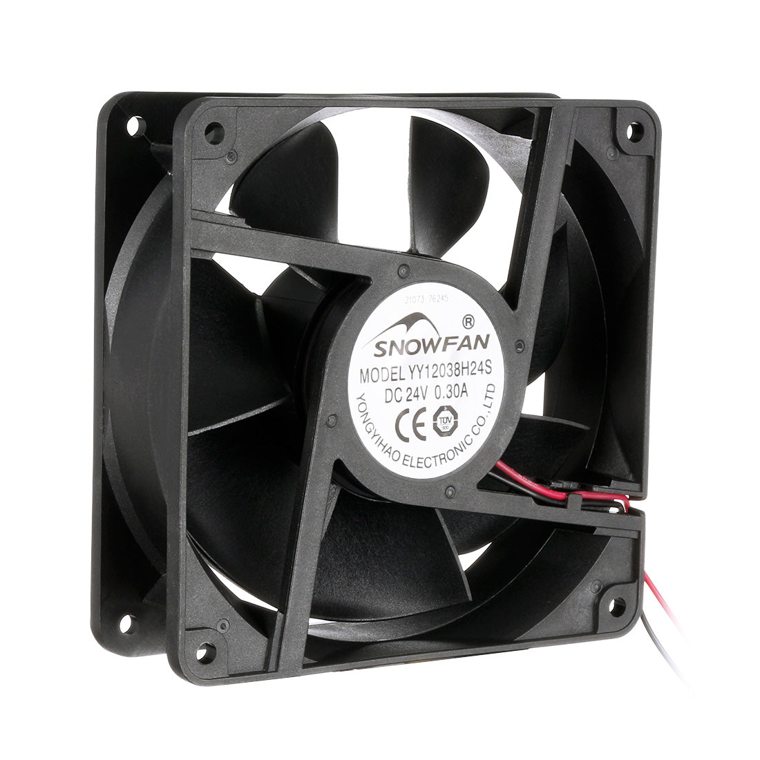uxcell Uxcell 120mm x 38mm 24V DC Cooling Fan 115 CFM High Airflow Long Life Sleeve Bearing