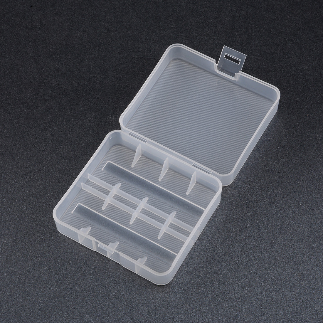 uxcell Uxcell Transparent Plastic Battery Organizer Case Holder Storage Box Container for 26650 Battery