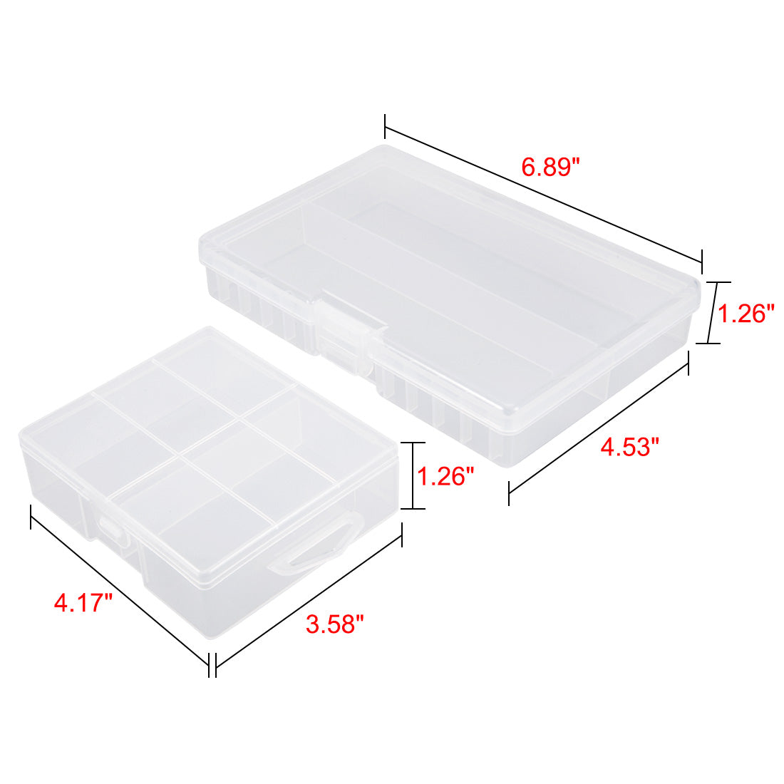aa batterie aufbewahrung Uxcell 2pcs tragbar 24 AA Batterie Aufbewahrung Box 48 AA Batterien Schutz  Behälter DE de