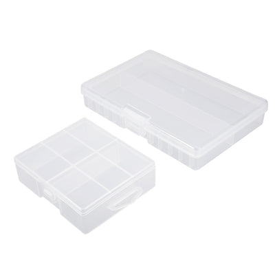 Harfington Uxcell 2pcs Portable 24 AA Battery Storage Box, 48 AA Batteries Protective Container