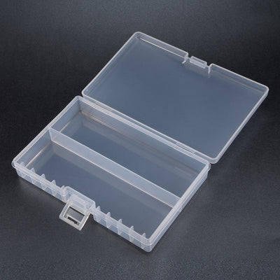 Harfington Uxcell Transparent Plastic Rectangle Storage Box Case Holder for AA Batteries