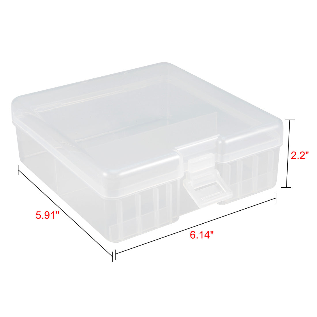 uxcell Uxcell Portable Battery Storage Box Protective Container Transparent for AAA/AA/C/D/9V batteries.