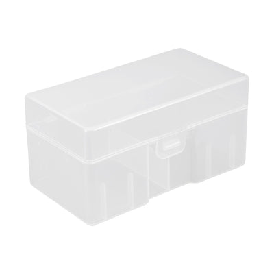 Harfington Uxcell Clear Plastic Rectangle Storage Box Case Container Holder f 12 x 9V Battery
