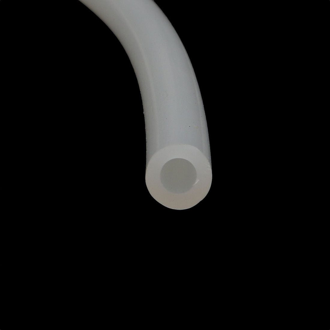 uxcell Uxcell 4mm x 7mm High Temp Resistant Silicone Rubber Tube Hose Pipe Milky 1 Meter Long