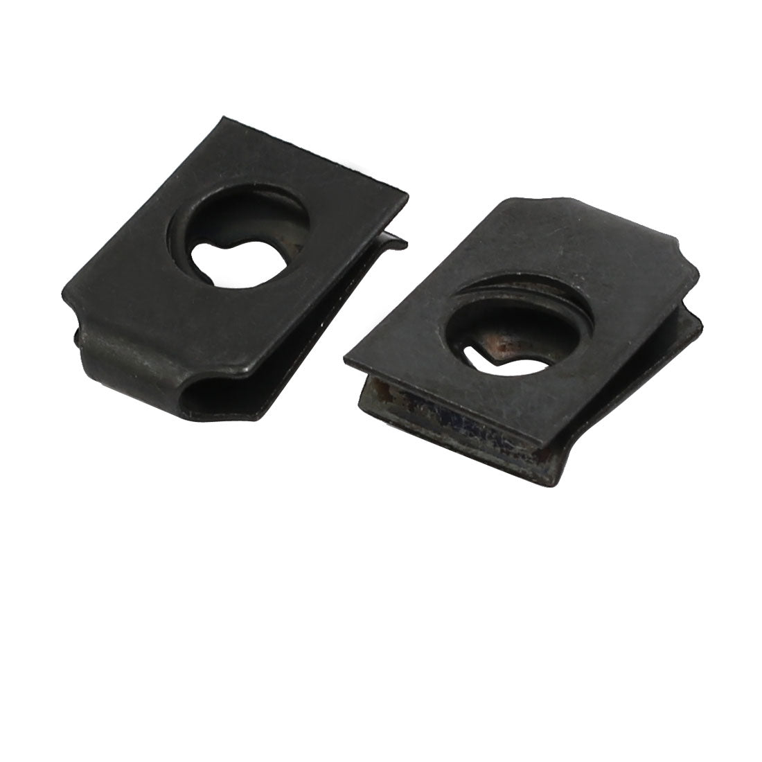 Uxcell 20pcs Spring Steel Speed Fastener U Nut Clip Black for M4 / ST3 ...