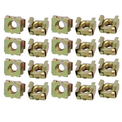 Harfington Uxcell 20pcs M6 65Mn Spring Steel Captive Cage Nut for Server Shelf Cabinet
