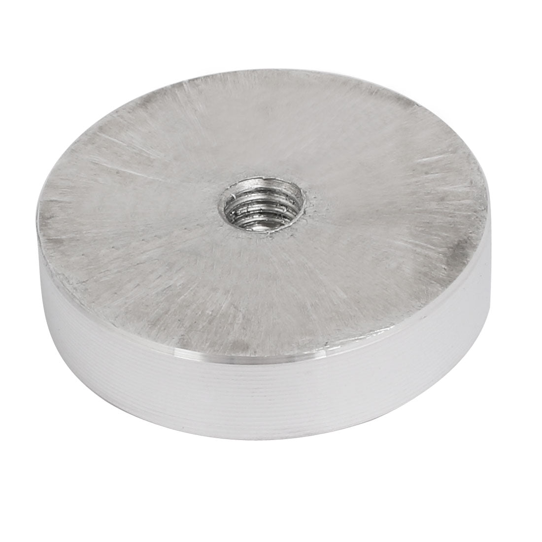 uxcell Uxcell 40mm Diameter 10mm Thickness M8 Thread Aluminum Disc Hardware for Glass Table
