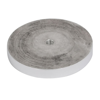 Harfington Uxcell 75mm Diameter 10mm Thickness M8 Thread Aluminum Disc Hardware for Glass Table
