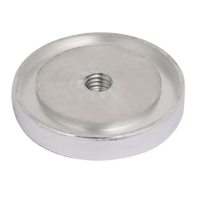 Harfington Uxcell 55mm Diameter 10mm Thickness M10 Thread Hollow Aluminum Disc Polished Finish