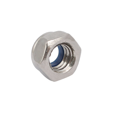 Harfington Uxcell 4pcs M6 x 1mm Pitch Metric Thread 304 Stainless Steel Left Hand Lock Nuts