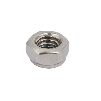 Harfington Uxcell 4pcs M6 x 1mm Pitch Metric Thread 304 Stainless Steel Left Hand Lock Nuts