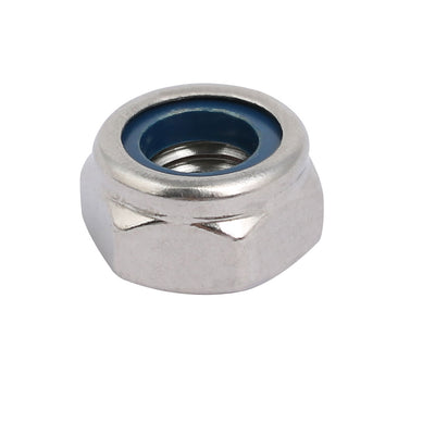 Harfington Uxcell 4pcs M10 x 1.5mm Pitch Metric Thread 304 Stainless Steel Left Hand Lock Nuts