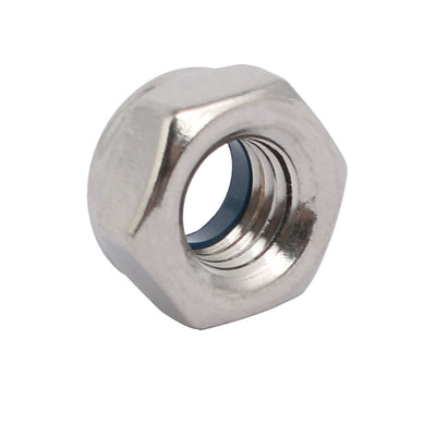 Harfington Uxcell 4pcs M10 x 1.5mm Pitch Metric Thread 304 Stainless Steel Left Hand Lock Nuts