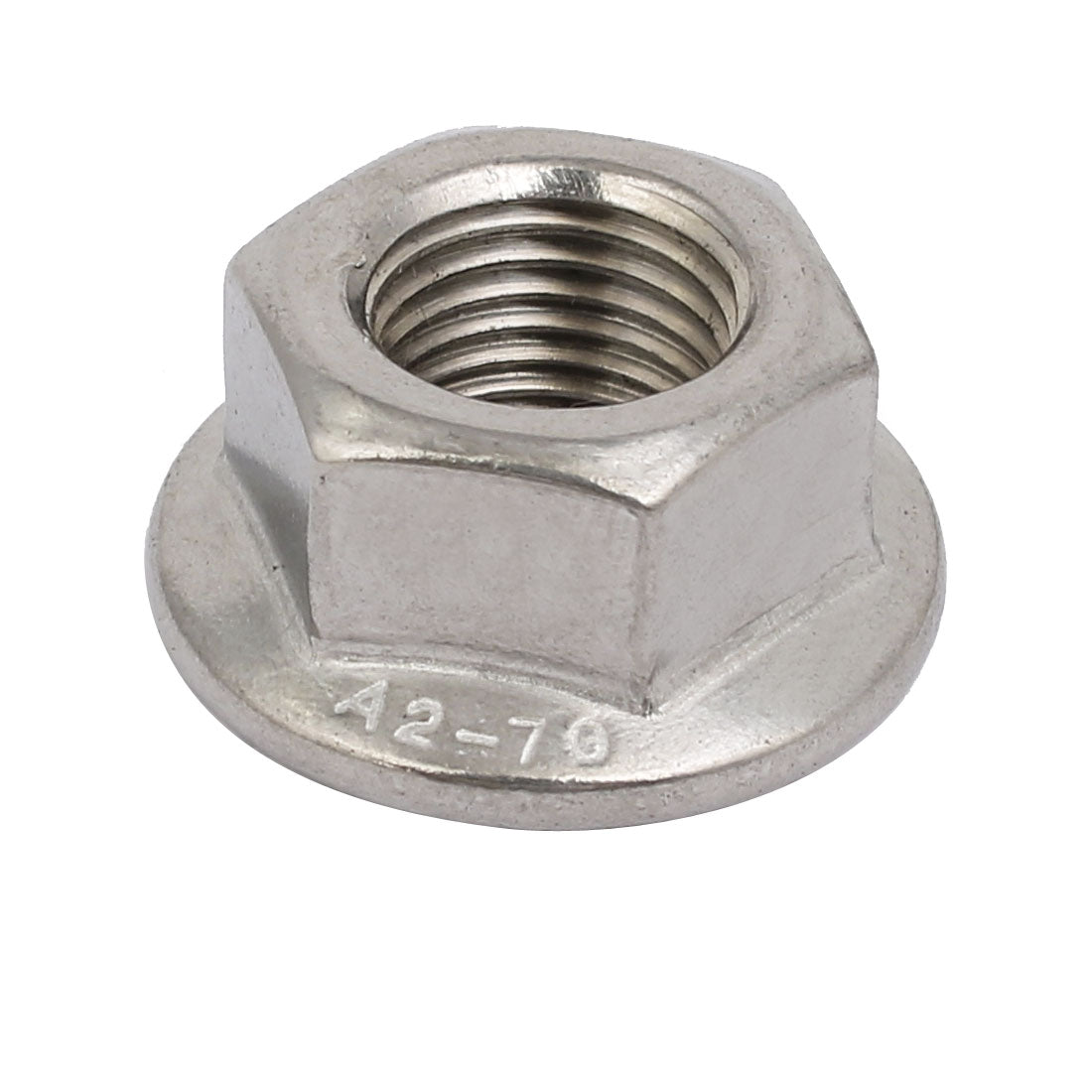 uxcell Uxcell 12pcs M12 x 1.25mm Pitch Metric Fine Thread 304 Stainless Steel Hex Flange Nut