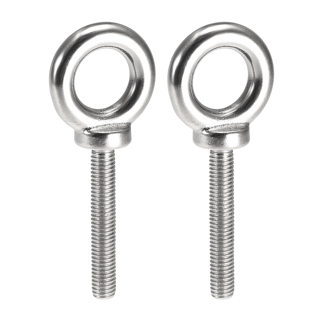 uxcell Uxcell 2 Pcs M8x50mm Thread 20mm Inside Dia 35mm Outside Dia 304 Stainless Steel Lifting Eye Bolt