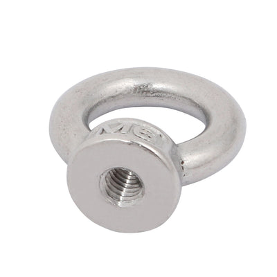 Harfington Uxcell M6 Female Thread 304 Stainless Steel Ring Shaped Lifting Eye Nut 10pcs