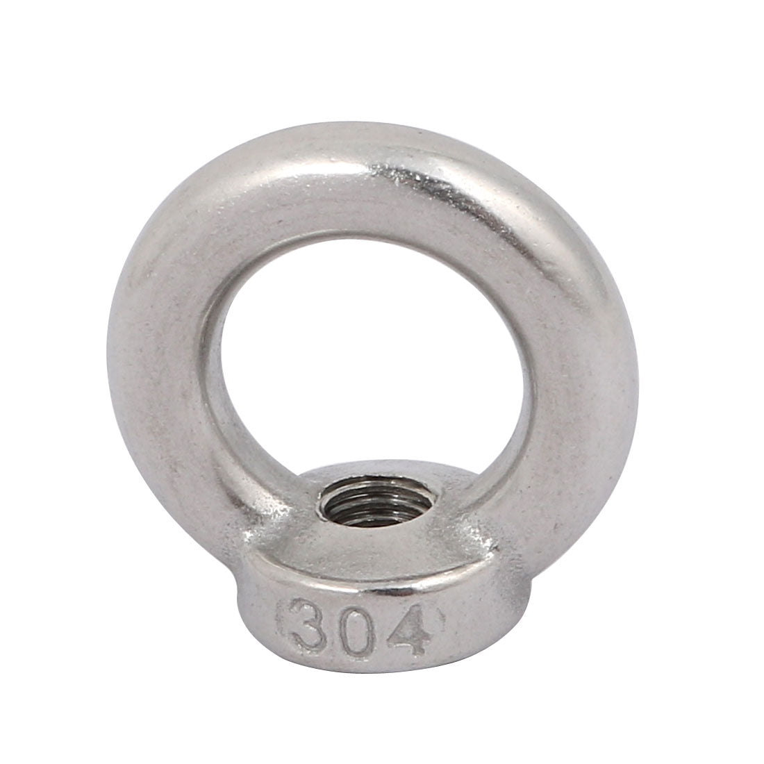 uxcell Uxcell M8 Female Thread 304 Stainless Steel Ring Shaped Lifting Eye Nut 10pcs