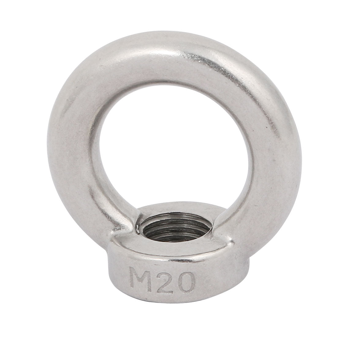 uxcell Uxcell M20 Female Thread 304 Stainless Steel Ring Shaped Lifting Eye Bolt Nut