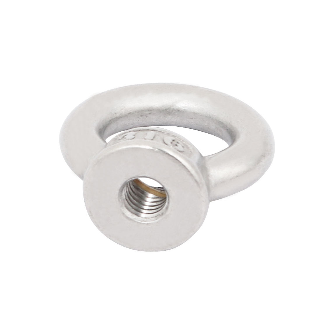 uxcell Uxcell M6 Female Thread 316 Stainless Steel Ring Shaped Lifting Eye Nut 2pcs