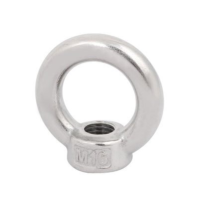 Harfington Uxcell M16 Female Thread 316 Stainless Steel Ring Shaped Lifting Eye Bolt Nut