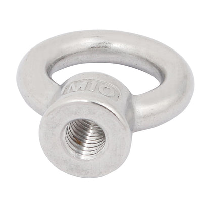 Harfington Uxcell M10 Thread 304 Stainless Steel Japanese Style Ring Shaped Lifting Eye Nut 2pcs