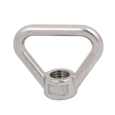 Harfington Uxcell M20 Thread 304 Stainless Steel Triangle Ring Shaped Lifting Eye Bolt Nut