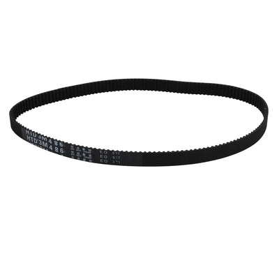 Harfington Uxcell HTD3M486 Rubber Timing Belt Synchronous Closed Loop Timing Belt Pulleys 10MM Wide