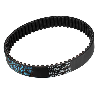 Harfington Uxcell HTD5M300 Rubber Timing Belt Synchronous Closed Loop Timing Belt Pulleys 15mm Width