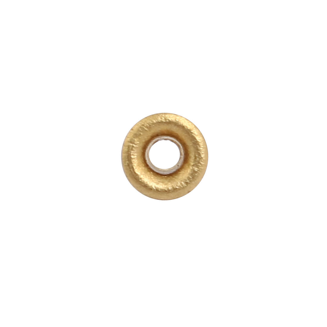 uxcell Uxcell 100pcs M2x2mm Brass Plated Metal Hollow Eyelets Rivets Gold Tone