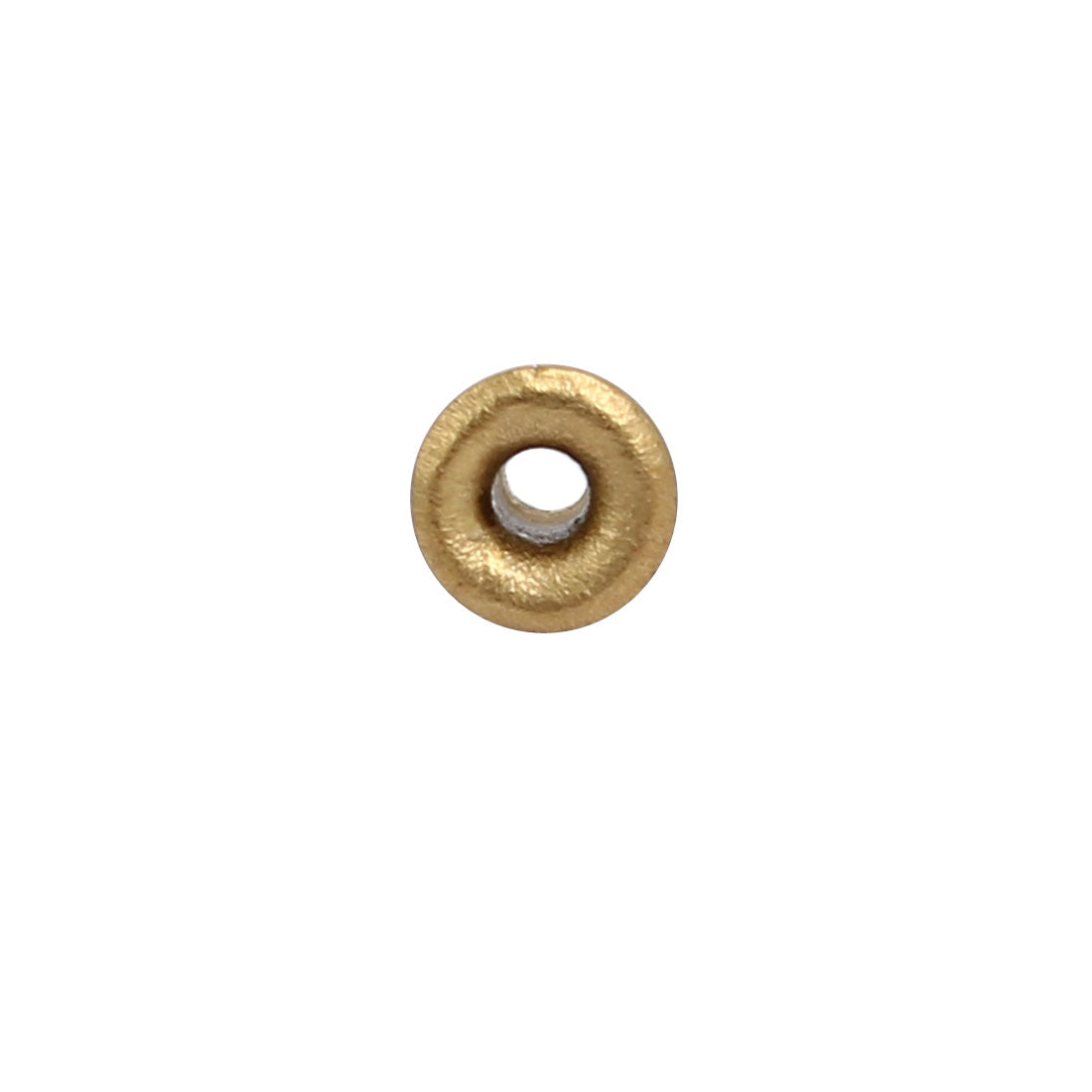 uxcell Uxcell 100pcs M2x4mm Brass Plated Metal Hollow Eyelets Rivets Gold Tone