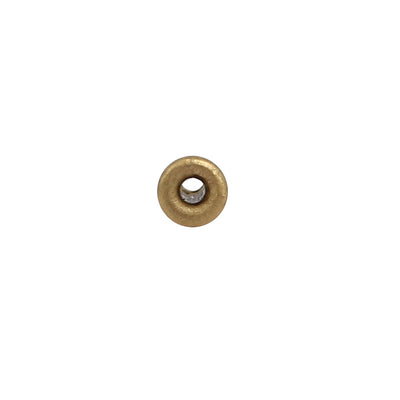 Harfington Uxcell 100pcs M2x5mm Brass Plated Metal Hollow Eyelets Rivets Gold Tone