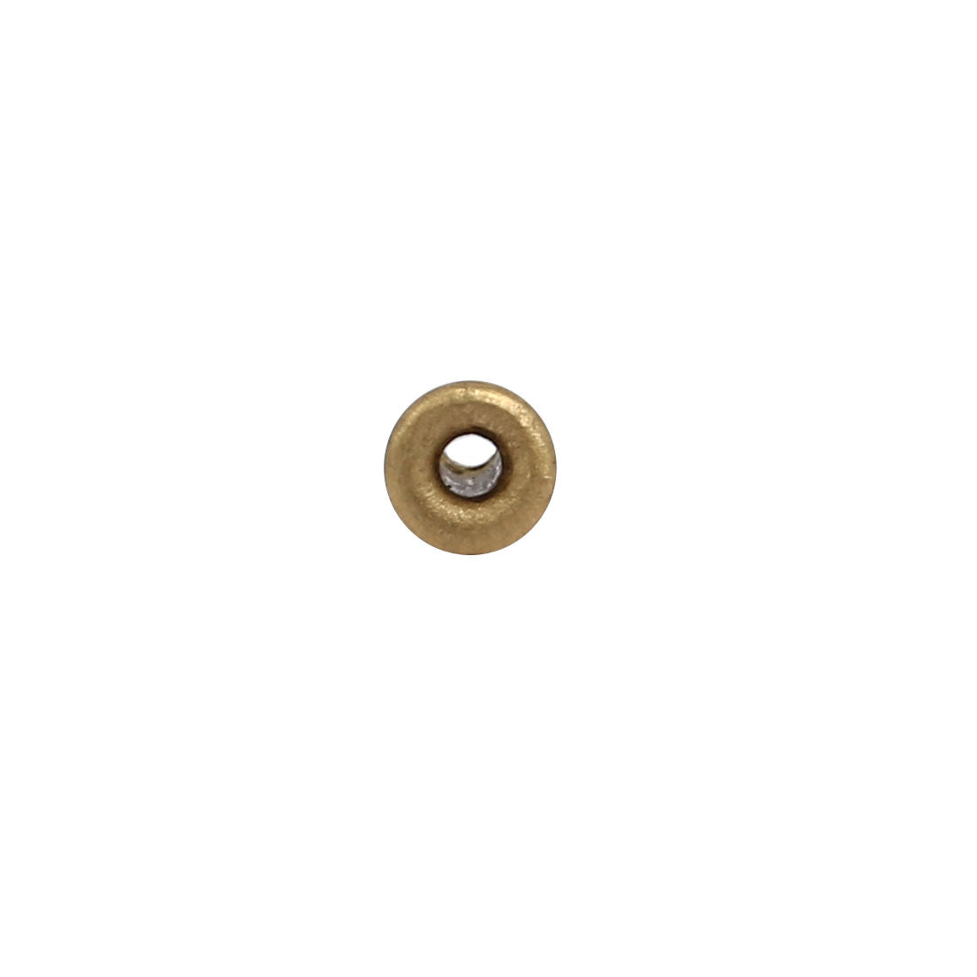 uxcell Uxcell 500pcs M2x5mm Brass Plated Metal Hollow Eyelets Rivets Gold Tone