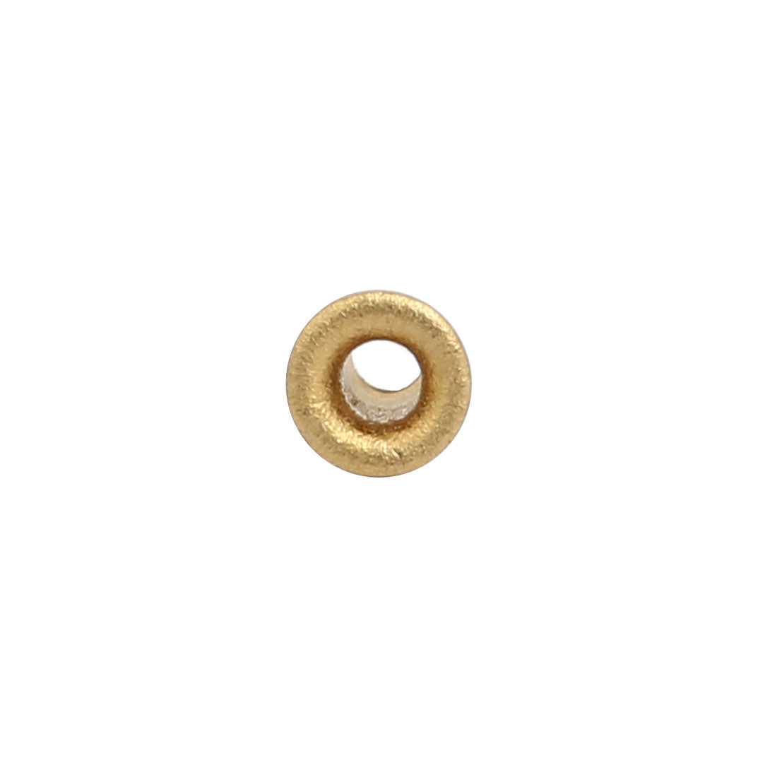 uxcell Uxcell 500pcs M2.3 x 4mm Brass Plated Metal Hollow Eyelets Rivets Gold Tone