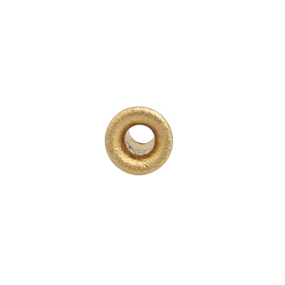 Harfington Uxcell 500pcs M2.3 x 4mm Brass Plated Metal Hollow Eyelets Rivets Gold Tone