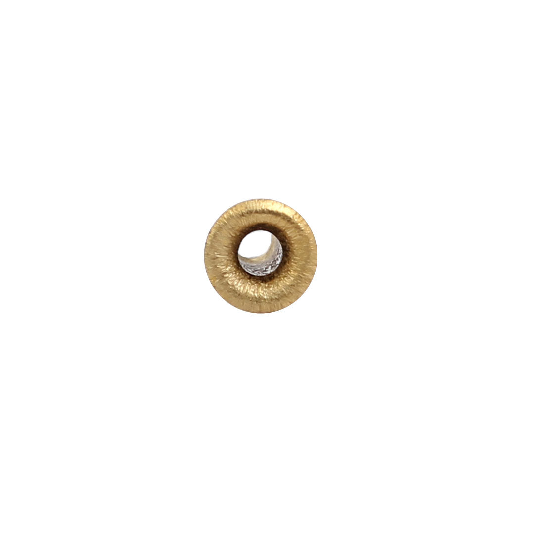uxcell Uxcell 100pcs M2.3 x 7mm Brass Plated Metal Hollow Eyelets Rivets Gold Tone