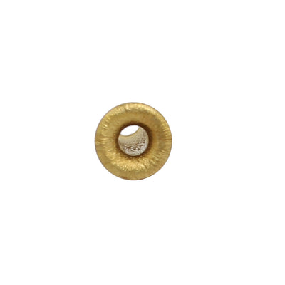 Harfington Uxcell 200pcs M2.3 x 8mm Brass Plated Metal Hollow Eyelets Rivets Gold Tone