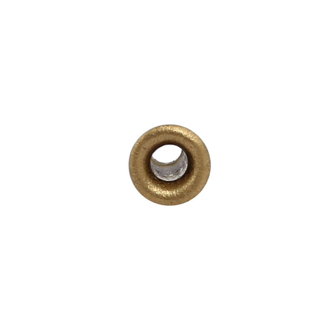 uxcell Uxcell 100pcs M2.5 x 7mm Brass Plated Metal Hollow Eyelets Rivets Gold Tone