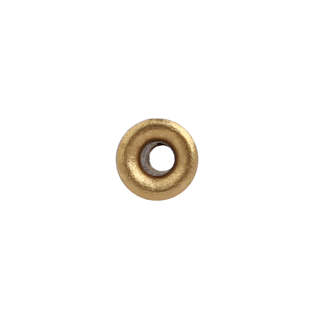 uxcell Uxcell 100pcs M2x3mm Brass Plated Metal Hollow Eyelets Rivets Gold Tone