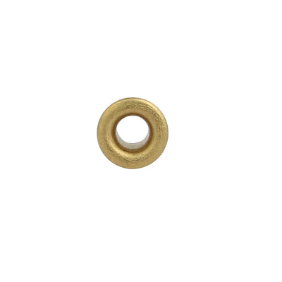 Harfington Uxcell 100pcs M3 x 4mm Brass Plated Metal Hollow Eyelets Rivets Gold Tone