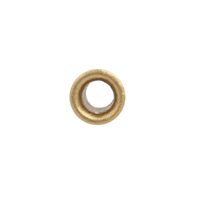 Harfington Uxcell 200pcs M4 x 4mm Brass Plated Metal Hollow Eyelets Rivets Gold Tone