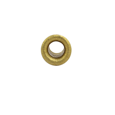 Harfington Uxcell 100pcs M4 x 8mm Brass Plated Metal Hollow Eyelets Rivets Gold Tone